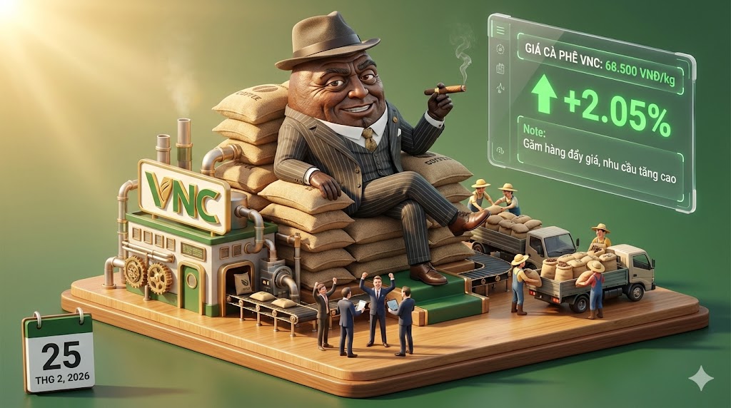 Thị trường cà phê ngày 25/02: Cà phê 