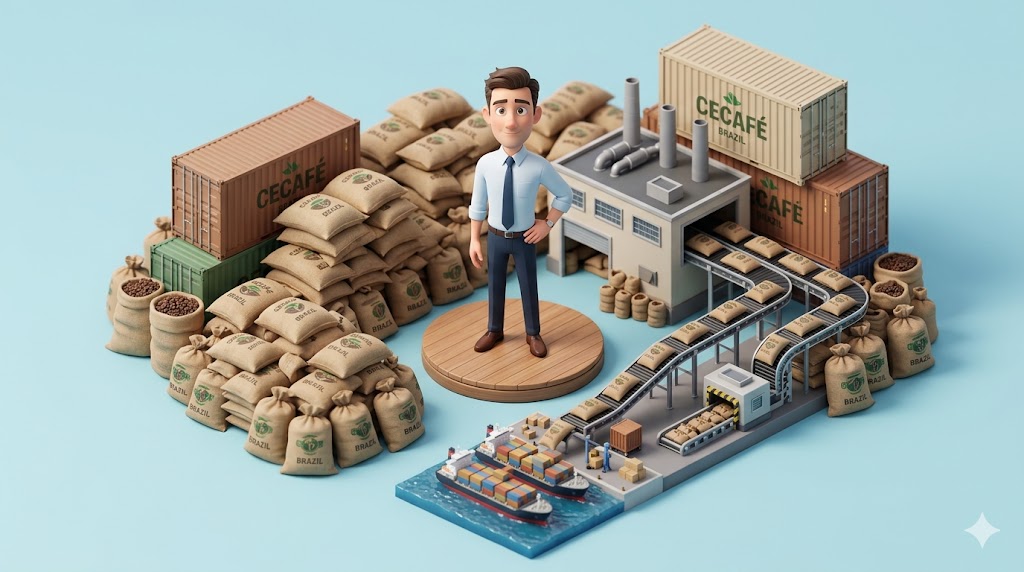 Cecafé: Cỗ máy xuất khẩu Brazil chạy hết công suất, ồ ạt bơm cung vật chất